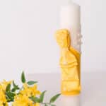 Lumânare botez A28 Monroe - Galben