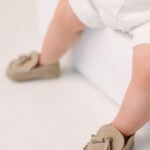 Mocasini Piele Intoarsa Babywalker Bej