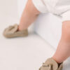 Mocasini Piele Intoarsa Babywalker Bej