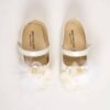 Pantofi Botez Floare Pene Ivoire