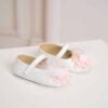 Pantofi Botez Floare Pene Ivoire