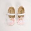 Pantofi Botez Floare Pene Ivoire