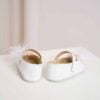 Pantofi Botez Floare Pene Ivoire