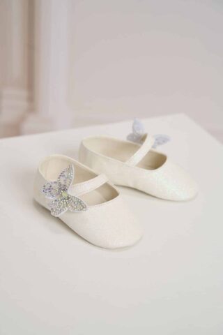 Pantofi Botez Fluture Ivoire 2