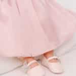 Pantofi botez fluture BABYWALKER MI.1658 - roz
