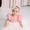 Rochita De Botez Rose Roz Vintage