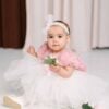Rochita De Botez Rose Roz Vintage