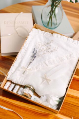 Set Baie Prima Baita Muselina Roz Prosop Capison Ivoire