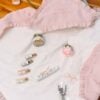 Set Baie Prima Baita Muselina Roz Prosop Capison Roz