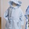 Set Complet Baita De A Doua Zi Muselina Bleu
