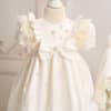 Truosou Complet Botez Fete Celeste Ivoire Maneca Scurta