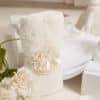 Truosou Complet Botez Fete Celeste Ivoire Maneca Scurta