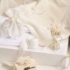 Truosou Complet Botez Fete Celeste Ivoire Maneca Scurta