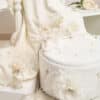 Truosou Complet Botez Fete Celeste Ivoire Maneca Scurta
