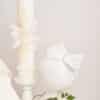 Truosou Complet Botez Fete Celeste Ivoire Maneca Scurta