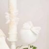 Truosou Complet Botez Fete Celeste Ivoire Maneca Scurta