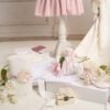 Trusou Complet De Botez Celeste Roz Maneca Scurta 4