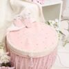Trusou Complet De Botez Celeste Roz Maneca Scurta 5