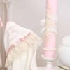 Trusou Complet De Botez Celeste Roz Maneca Scurta
