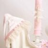 Trusou Complet De Botez Celeste Roz Maneca Scurta