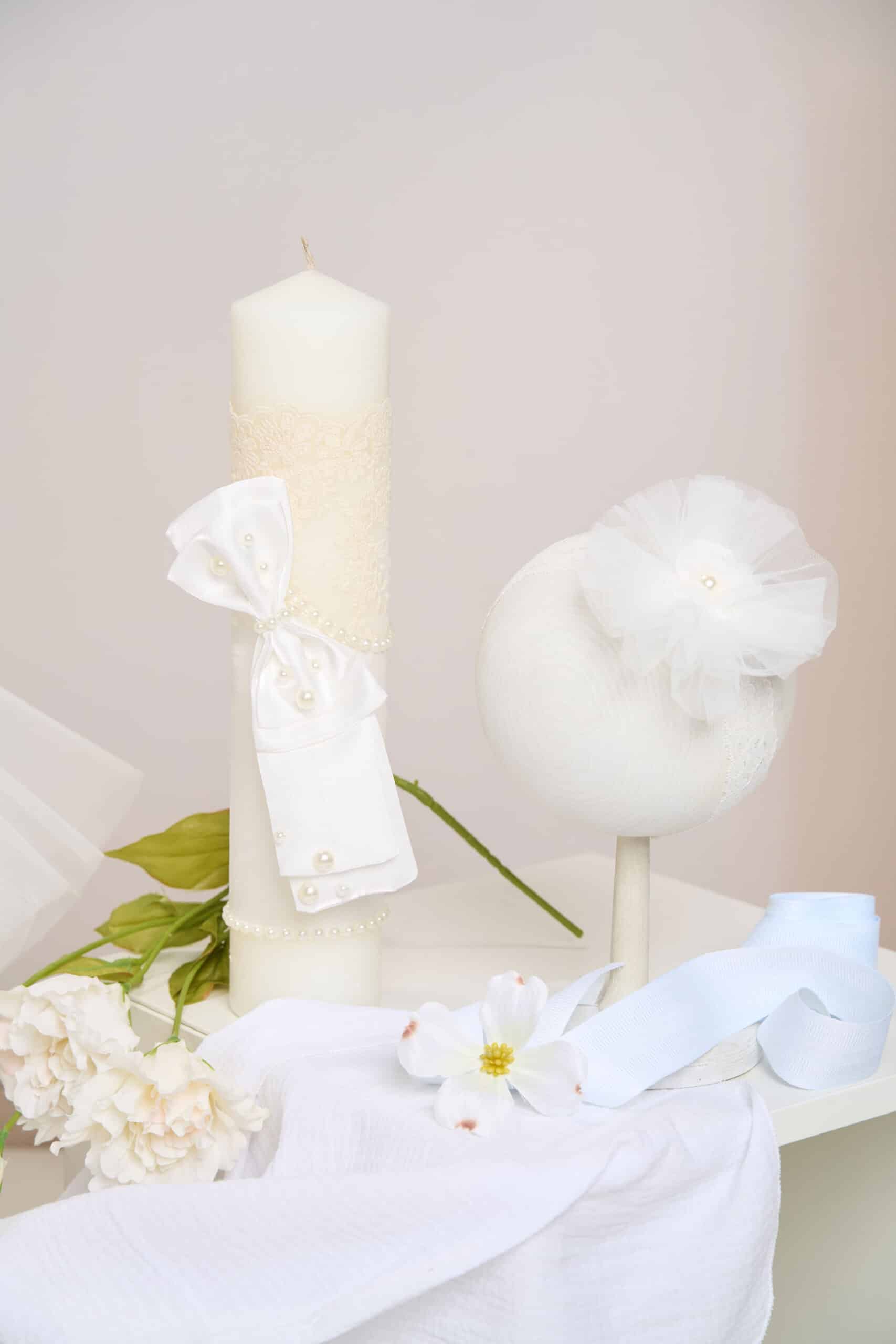 Set complet botez (trusou) - Divine Rose - ivoire (mânecă scurtă) 6 Set complet botez (trusou) - Divine Rose - ivoire (mânecă scurtă) - imagine 6