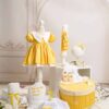 Trusou Complet De Botez Fete Valerie Galben