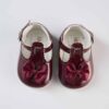 Pantofi Botez Fete Burgundy Cu Funda