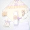 Trusou De Botez Dantela Fete Lila Grace Bebe