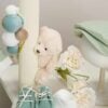 Trusou Complet De Botez Romeo Menta Cu Dungi