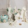 Trusou Complet De Botez Romeo Menta Cu Dungi