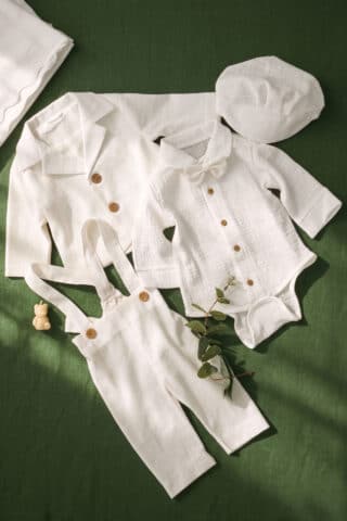 Costum botez Dan - alb-ivoire