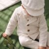 Costum De Botez Dan Verde Alb Ivoire