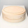 Cufar De Botez Buretat Oval Bej
