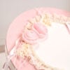 Cufar Catifea Botez Fete Roz Cu Fluture 2