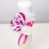 Lumanare De Botez Botez Fete Fluture Ciclam