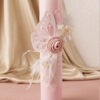 Lumanare De Botez Botez Fete Fluture Roz