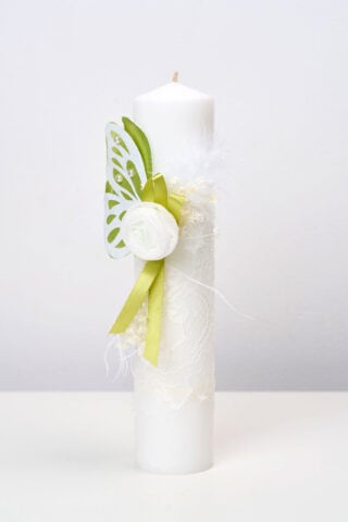 Lumanare De Botez Botez Fete Fluture Verde