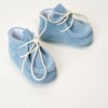 Mocasini Piele Intoarsa Blue Sky