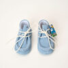 Mocasini Piele Intoarsa Blue Sky