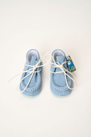 Mocasini Piele Intoarsa Blue Sky