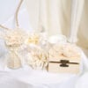 Pachet Botez Fete Cufar Buretat Oval Albastru Trusou