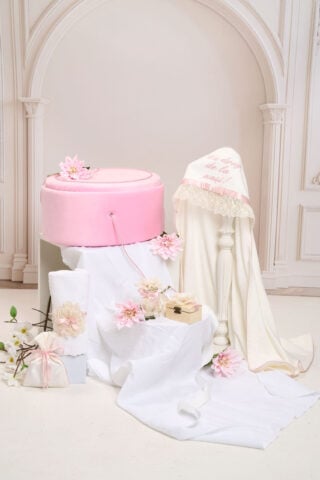 Pachet Botez Fete Cufar Buretat Oval Roz Trusou 2
