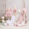 Set Esential De Botez Raza Borangic Roz Maneca Scurta