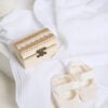 Set Esential De Botez Raza Borangic Roz Maneca Scurta