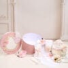 Trusou De Botez Cufar Cu Aripi Roz Mariposa