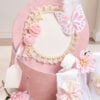 Trusou De Botez Cufar Cu Aripi Roz Mariposa 2