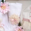 Trusou De Botez Cufar Cu Aripi Roz Mariposa