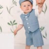 Costum De Botez Baieti Vara Amos Bleu 3