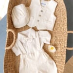 Costum botez Amos - ivoire