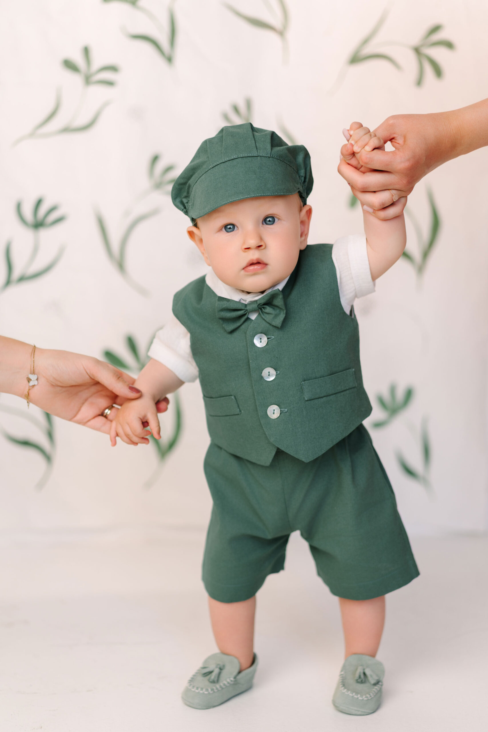 Mocasini botez BABYWALKER MI.1130 - mentă 3 Costum De Botez Baieti Vara Amos Verde
